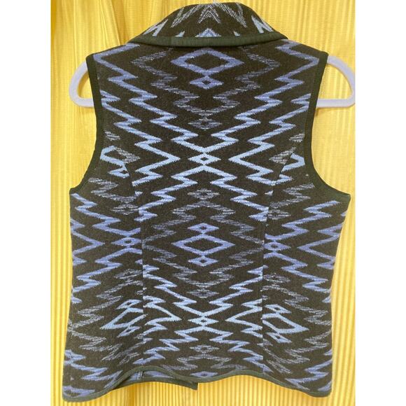 Pendleton Wool Vest Southwestern Design Women's S Concho Accents - Picture 3 of 9